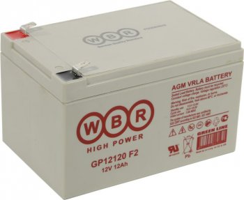 Аккумулятор для ИБП WBR GP12120 F2 (12V, 12Ah)