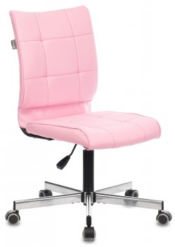 Кресло офисное Бюрократ CH-330M светло-розовый Diamond 357 эко.кожа крестовина металл