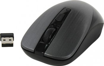 Мышь беспроводная SVEN Wireless Optical Mouse <RX-380W Metallic Gray> (RTL) USB 4btn+Roll