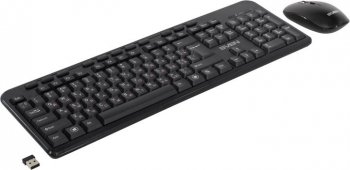 Комплект клавиатура + мышь SVEN KB-C3200W <Black> (Кл-ра, М/Мед, USB, FM+Мышь 4кн, Roll, FM)