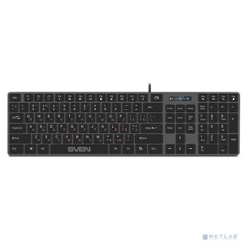 Клавиатура SVEN KB-E5000 Grey Metallic <USB> 109КЛ
