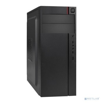 Корпус Exegate EX290183RUS Miditower ExeGate AA-440-AA500 (ATX, AA500 8 см, 2*USB, аудио, черный)