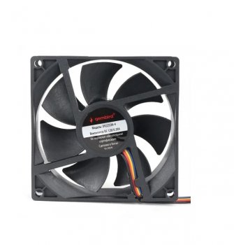 Вентилятор Gembird, 92x92x25, втулка, 4 pin, провод 30 см