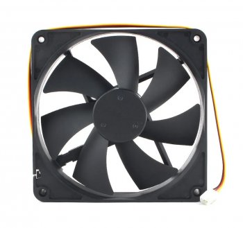 Вентилятор Gembird, 140x140x25, гидродинамический, 3 pin, провод 40 см