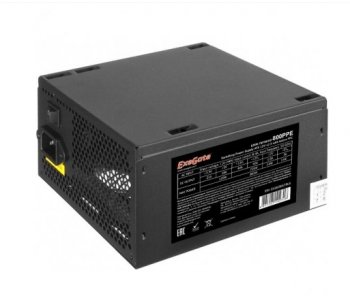 Блок питания 800W ExeGate 800PPE, ATX, PC, black, APFC, 12cm, 24p+(4+4)p, PCI-E, 3*IDE, 5*SATA, FDD + кабель 220V в комплекте