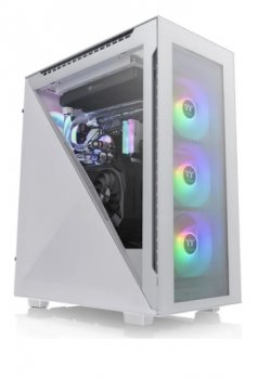 Корпус Thermaltake Divider 500 TG Snow ARGB CA-1T4-00M6WN-01 White/Win/SPCC/Tempered Glass*4/120mm ARGB Fan*3/120mm Standard Fan*1 (527897)