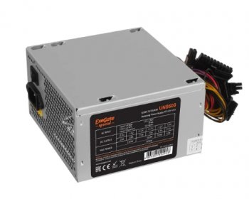 Блок питания 600W ExeGate Special UNS600, ATX, PC, 12cm fan, 24p+4p, 6/8p PCI-E, 3*SATA, 2*IDE, FDD + кабель 220V в комплекте