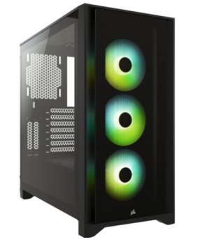 Корпус Corsair iCUE 4000X RGB CC-9011204-WW Tempered Glass Mid-Tower, Black
