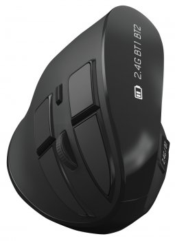 Мышь беспроводная Оклик 990MW черный оптическая (2400dpi) silent BT/Radio USB для ноутбука (9but)