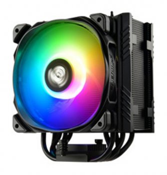 Вентилятор Alseye ETS-T50A-BK-ARGB Universal, TDP 230W, 500~1600 RPM, 23.81~71.32CFM, 14~24dB(A), BLACK, ARGB, RTL