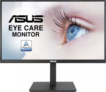 Монитор Asus 27" VA27AQSB черный IPS LED 1ms 16:9 HDMI M/M матовая HAS Pivot 350cd 178гр/178гр 2560x1440 DisplayPort Ultra HD 2K (1440p) USB 6.69кг