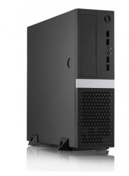 Корпус Foxline FL-211-TFX300S с блоком питания 300Вт, mATX case, black, w/PSU TFX 300W, w/2xUSB2.0+2xUSB3.0, w/pwr cord, w/ 8cm FAN
