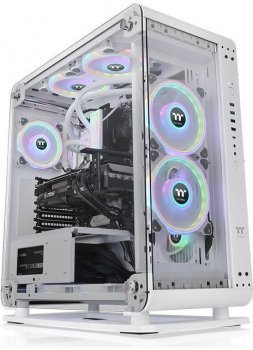 Корпус Miditower Thermaltake <CA-1V2-00M6WN-00> P6 TG Snow ATX без БП, с окном