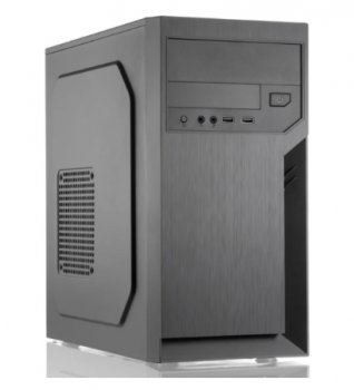 Корпус с блоком питания 450Вт. Case Foxline FL-702, mATX, 1x5.25EXT, 1x3.5EXT, 2x3.5INT, 2xUSB2.0, HDA, w/o FAN, w/450W ATX PSU, w/1.2m EU pwr cord