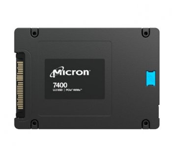 Твердотельный накопитель (SSD) Micron 7400 PRO, 1920GB, SSD, U.3, NVMe, PCIe 4.0 x4, 3D TLC, R/W 6500/2200MB/s, IOPs 430 000/95 000, 3500TBW, DWPD 1 (