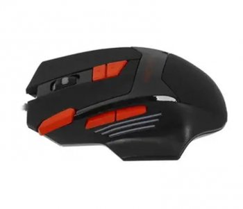 Мышь проводная Qumo Predator M80 черный, 3200 dpi, USB, кнопки - 8