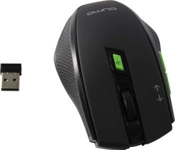 Мышь беспроводная Qumo Office Prisma Black M85, 7 кноп., беспр. 2.4G, 1600/2400 dpi