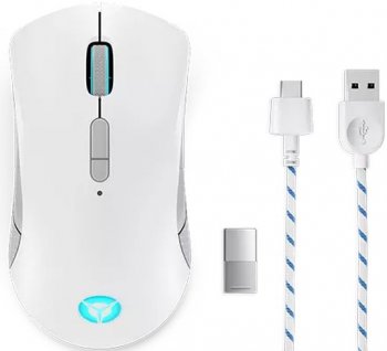 Мышь беспроводная Lenovo Legion M600 белый оптическая (16000dpi) BT/Radio USB (9but)