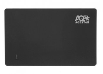 Внешний бокс USB 3.0 AgeStar 3UB2P3C (BLACK), безвинтовой, черный