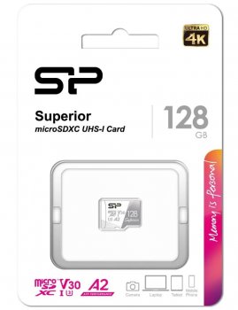 Карта памяти microSD 128GB Silicon Power Superior Pro A2 microSDXC Class 10 UHS-I U3 Colorful 100/80 Mb/s
