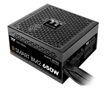 Блок питания Thermaltake <PS-SPD-0650MNFABE-1> Smart BM2 650W (24+2x4+4x6/8пин) ATX 2.4