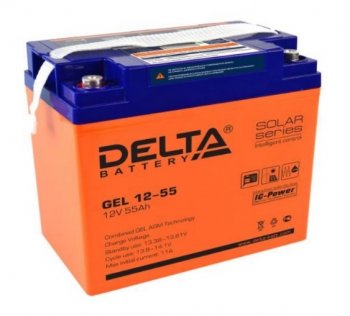 Аккумулятор для ИБП Delta GEL 12-55 12В 55Ач