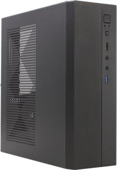 Корпус Exegate EX291268RUS Desktop ExeGate MI-301U-200 (mini-ITX, 1U-F200S 4см, 1*USB+1*USB3.0, аудио, черный)
