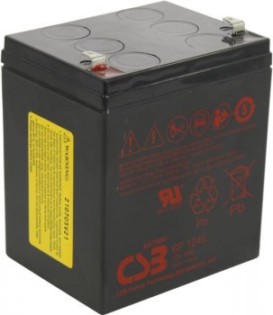 Аккумулятор для ИБП CSB GP 1245-16W F1 (12V, 16W)