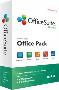 OfficeSuite Personal  (Subscription), 1 год (Онлайн поставка)