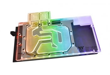 Блок для жидкостного кулера Ватерблок Thermaltake Pacific V-RTX 3070 Plus [CL-W312-CU00SW-A] DIY LCS/VGA Water Block/CU+PMMA/LED Software Control/ASUS