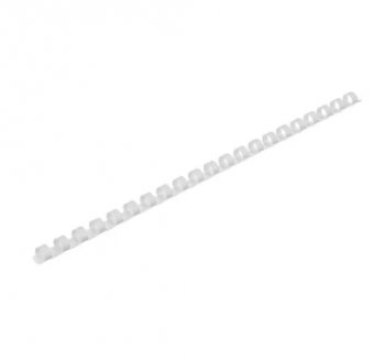 Пружина пластиковая Heleos d=10мм 50-71лист A4 белый (100шт) BCA4-10W