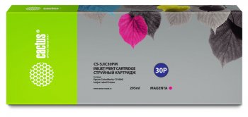 Картридж Cactus CS-SJIC30PM C33S020641 пурпурный (295мл) для Epson ColorWorks TM-C7500G