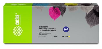 Картридж Cactus CS-SJIC30PY C33S020642 желтый (295мл) для Epson ColorWorks TM-C7500G
