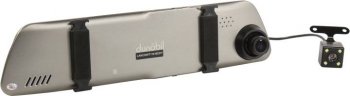 Автомобильный видеорегистратор Dunobil spiegel alpha duo серебристый 2Mpix 1080x1920 1080p 140гр. JL5603