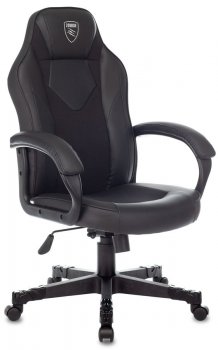 Кресло для геймера Zombie Game 17 черный эко.кожа/ткань крестов. пластик