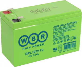 Аккумулятор для ИБП WBR GPL1272 F2 (12V, 7.2Ah)