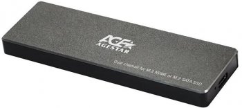 Внешний бокс AgeStar <31UBVS6C-Black>(NVME/SATA, USB3.2)