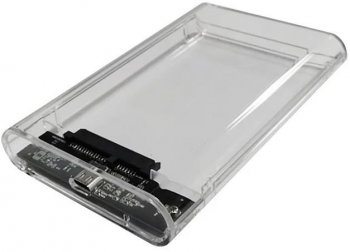 Внешний бокс HDD/SSD AgeStar 3UB2P6C SATA III USB3.0 пластик прозрачный 2.5"