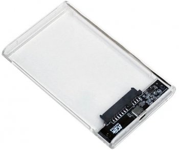 Внешний бокс HDD/SSD AgeStar 3UB2P4C SATA III USB3.0 пластик прозрачный 2.5"