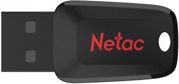 Накопитель USB Netac 128Gb U197 NT03U197N-128G-20BK USB2.0 черный/красный