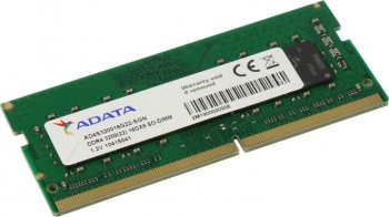 Оперативная память для ноутбуков ADATA 16GB DDR4 3200 SO-DIMM Premier AD4S320016G22-SGN, CL22, 1.2V