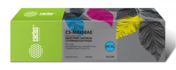 Картридж Cactus CS-M0J98AE 991XL желтый (250мл) для HP PW 755dn/MFP774dn/779dn/Pro750dw/772dn