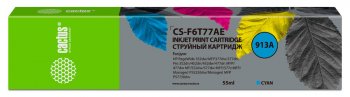 Картридж Cactus CS-F6T77AE 913A голубой (55мл) для HP PW 352dw/377dw/Pro 477dw/452dw