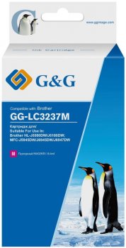 Картридж G&G GG-LC3237M пурпурный (18.4мл) для Brother HL-J6000DW/J6100DW
