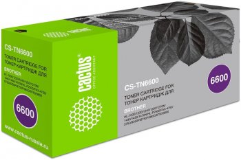 Картридж Cactus CS-TN6600 TN-6600 черный (6000стр.) для Brother HL-1030/1230/1240/1250/1270N/1440/1450
