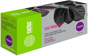 Картридж Cactus CS-TN325M TN-325M пурпурный (3500стр.) для Brother DCP-9055/9270/HL-4140/4150/4570