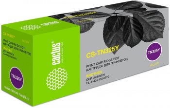 Картридж Cactus CS-TN325Y TN-325Y желтый (3500стр.) для Brother DCP-9055/9270/HL-4140/4150/4570