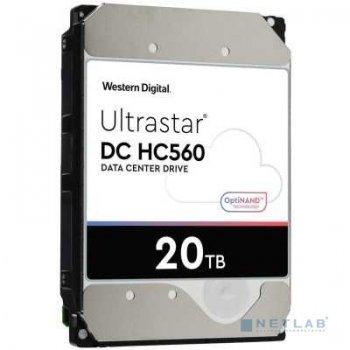 Жесткий диск 20Tb WD Ultrastar DC HC560 {SATA 6Gb/s, 7200 rpm, 512mb buffer, 3.5"} [0F38755/WUH722020ALE6L4]