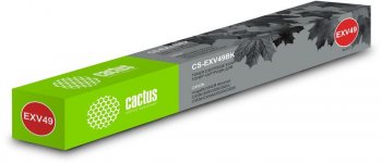 Картридж Cactus CS-EXV49BK C-EXV49 BK черный (36000стр.) для Canon IR C3320/C3320i/C3325i/C3330i/C3500/C3520i MFP/C3525i MFP/C3530i MFP