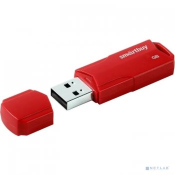 Накопитель USB SmartBuy 008GB CLUE Red (SB8GBCLU-R)